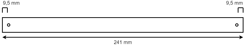 Cantonal Essieux pour Diabolos - 241x16,8 mm