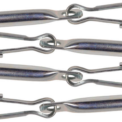 Cantonal Extrémité de corde avec crochet pour corde et cordons (8 mm) 4 pièces