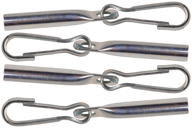 Cantonal Extrémité de corde avec crochet pour corde et cordons (8 mm) 4 pièces