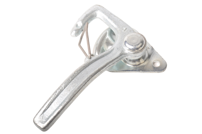 Cantonal Fermeture à crochet angulaire DROITE grande avec ressort (grande plaque de montage)