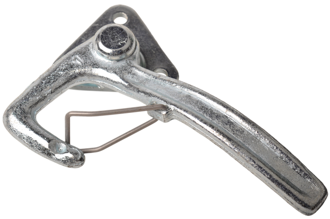 Cantonal Fermeture à levier coudé DROITE petit type 1 avec ressort (petite plaque de montage)