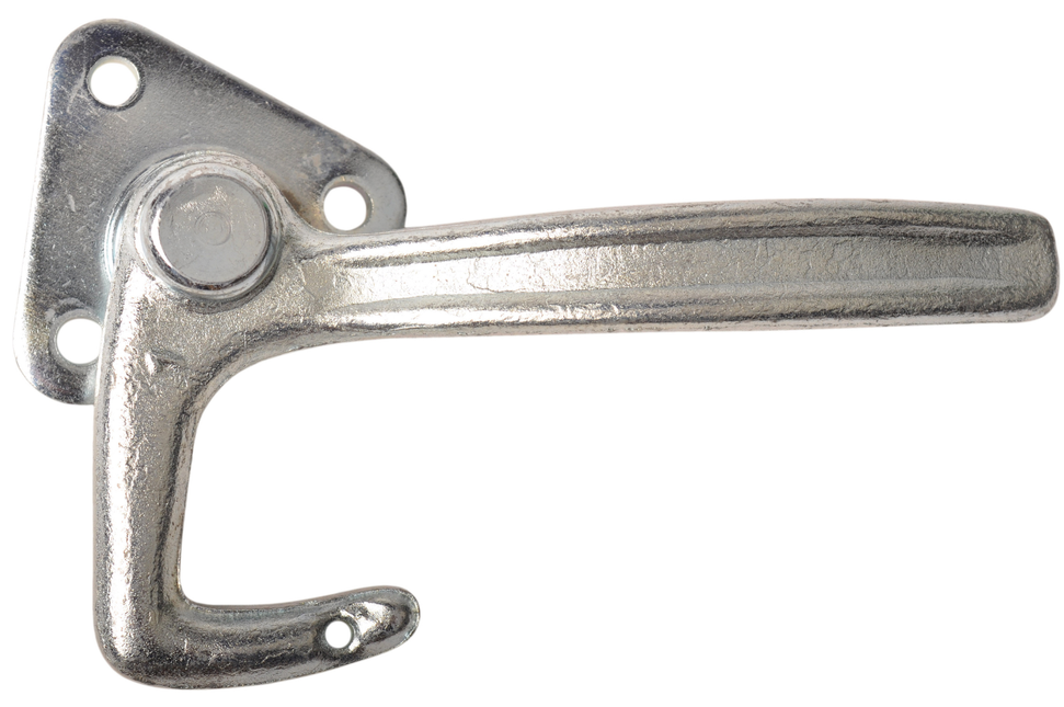 Cantonal Fermeture à levier coudé DROITE type 1 (petite plaque de montage)