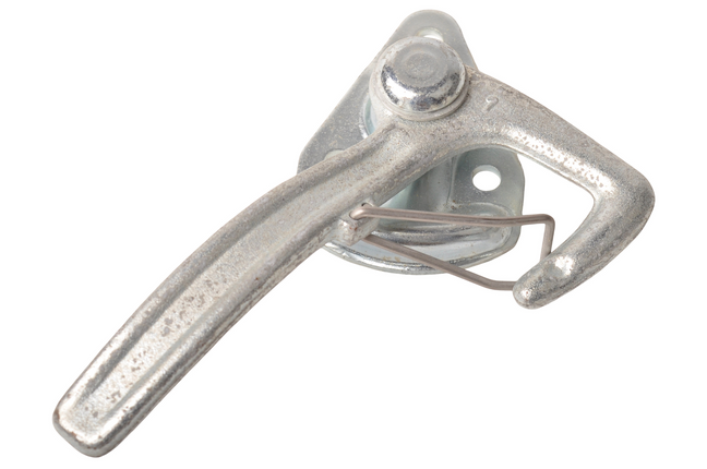 Cantonal Fermeture à levier coudé GAUCHE grand type 1 avec ressort (grande plaque de montage)