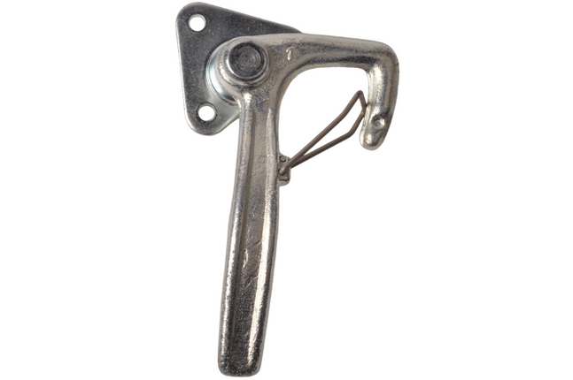 Cantonal Fermeture à levier coudé GAUCHE petit type 1 avec ressort (petite plaque de montage)