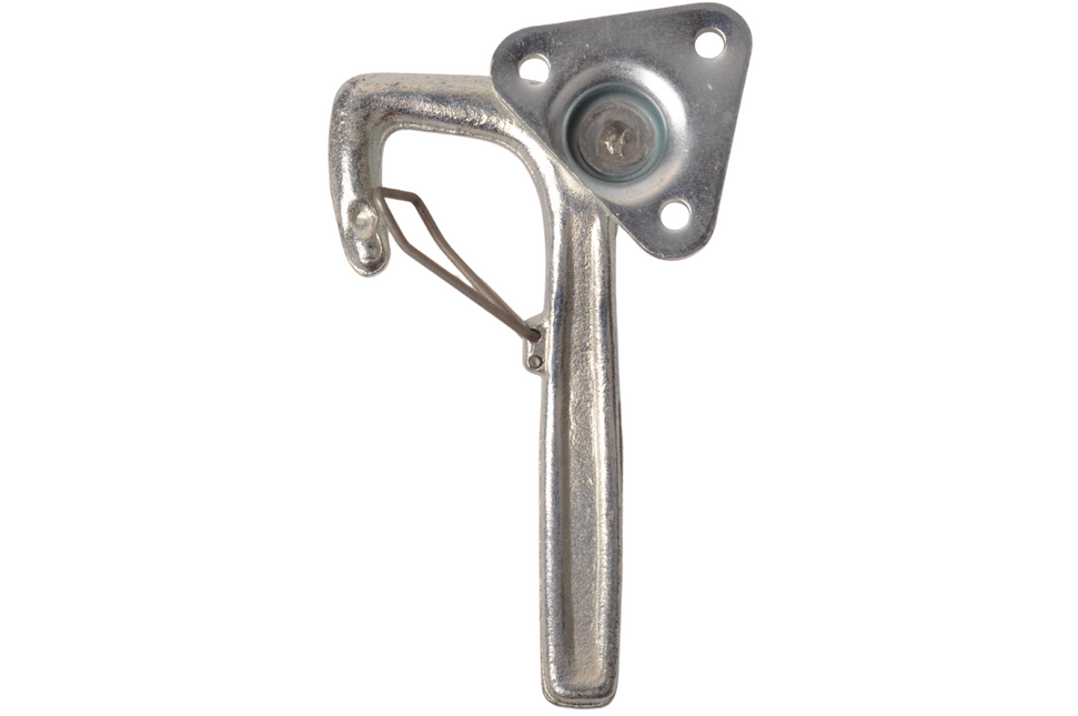 Cantonal Fermeture à levier coudé GAUCHE petit type 1 avec ressort (petite plaque de montage)