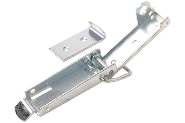 Cantonal Fermeture de boîte avec crochet - 130x30 mm - crochet de serrure inclus - longueur du crochet 64 mm