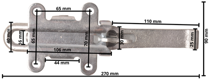 Cantonal Fermeture excentrique Grande