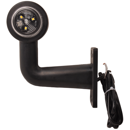 Cantonal feu de gabarit à LED angle droit rouge/blanc - droite