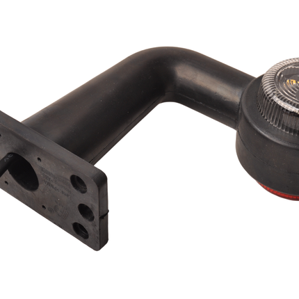 Cantonal feu de gabarit à LED angle droit rouge/blanc - droite