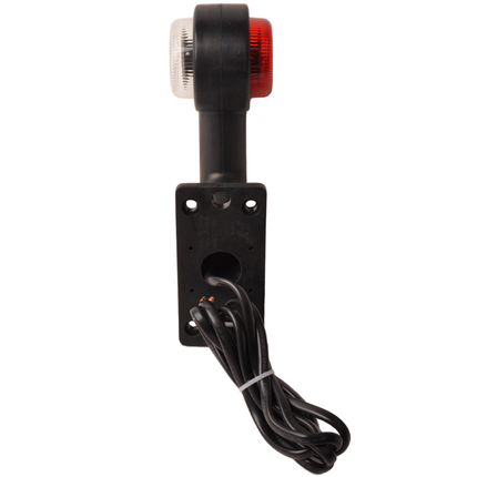 Cantonal feu de gabarit à LED angle droit rouge/blanc - droite