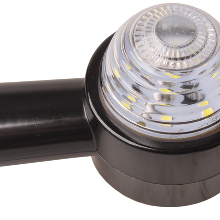 Cantonal Feu de gabarit de base rouge/blanc lumière de 19 cm de long en angle oblique - 2 pièces - gauche et droite