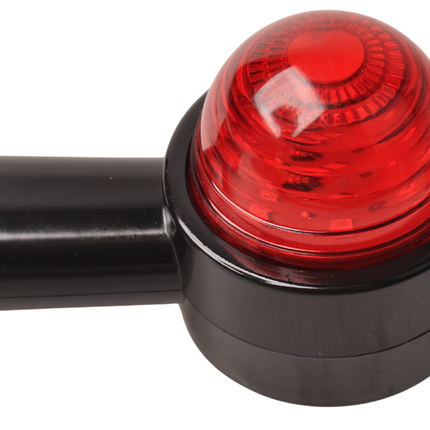 Cantonal Feu de gabarit de base rouge/blanc lumière de 19 cm de long en angle oblique - 2 pièces - gauche et droite