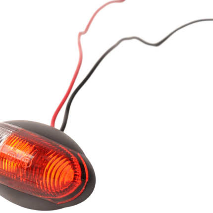 Cantonal Feu de gabarit design rouge/blanc LED sur support