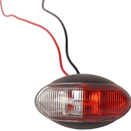 Cantonal Feu de gabarit design rouge/blanc LED sur support