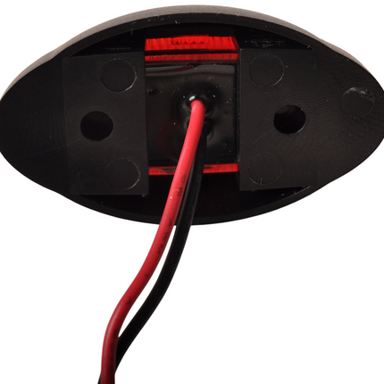 Cantonal Feu de gabarit design rouge/blanc LED sur support