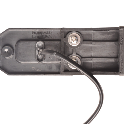 Cantonal Feu de gabarit latéral orange/jaune sur socle de montage - 10 cm de fil libre à 2 brins - ampoule