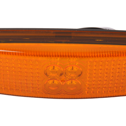 Cantonal Feu de gabarit latéral rectangulaire - feu de gabarit orange/jaune - connexion de câble unique - LED