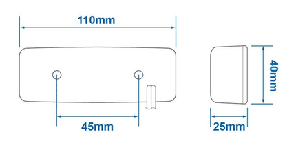 Cantonal Feu de gabarit latéral rectangulaire - feu de gabarit orange/jaune - connexion de câble unique - LED