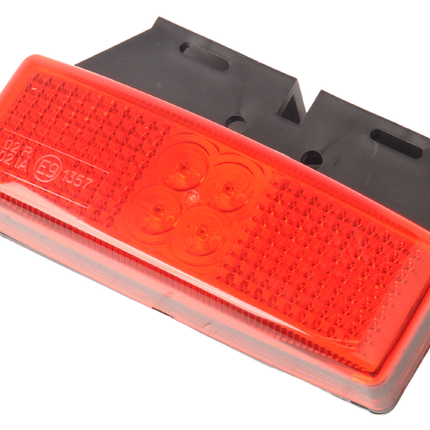 Cantonal feu de gabarit latéral rouge LED avec support