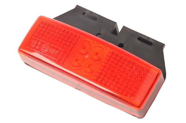 Cantonal feu de gabarit latéral rouge LED avec support