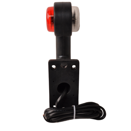 Cantonal Feu de gabarit LED droite-coudée rouge/blanche - gauche