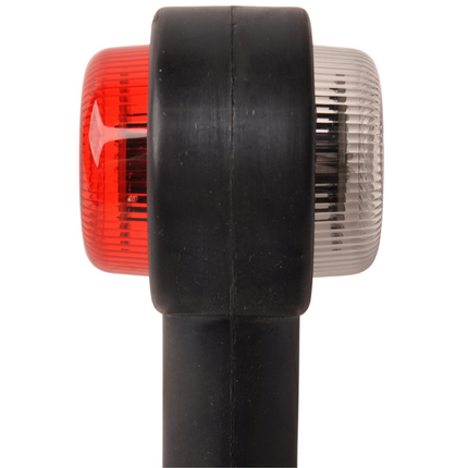 Cantonal Feu de gabarit LED droite-coudée rouge/blanche - gauche