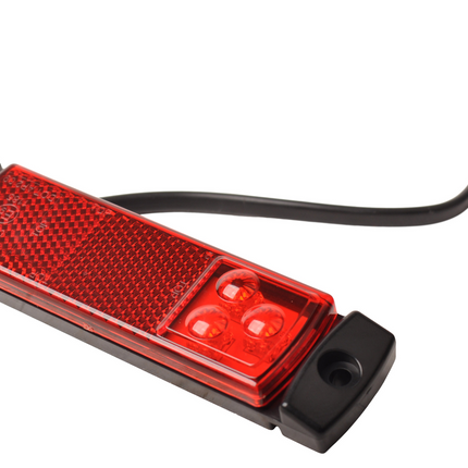 Cantonal Feu de gabarit rouge LED 12/24V 126x30mm