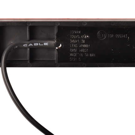 Cantonal Feu de gabarit rouge LED 12/24V 126x30mm