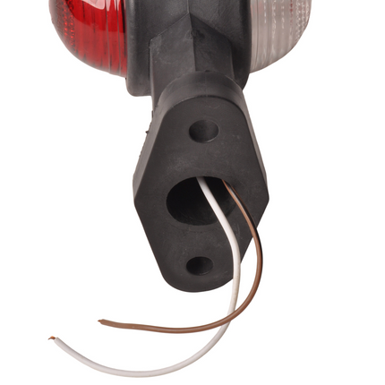 Cantonal Feu de gabarit rouge/blanc 120 mm droit