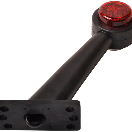 Cantonal Feu de gabarit rouge/blanc - 45 degrés - LED - 12/24 Volt