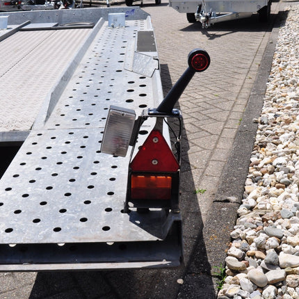 Cantonal Feu de gabarit rouge/blanc - 45 degrés - LED - 12/24 Volt