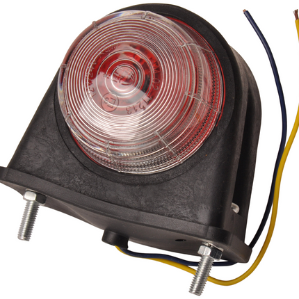 Cantonal Feu de gabarit rouge/blanc 87x70x85 mm