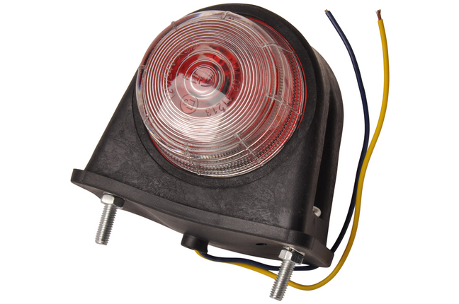 Cantonal Feu de gabarit rouge/blanc 87x70x85 mm