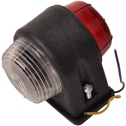 Cantonal Feu de gabarit rouge/blanc 87x70x85 mm