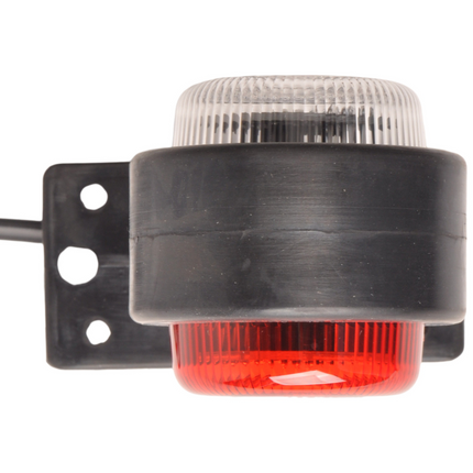 Cantonal Feu de gabarit rouge/blanc LED 12-24v