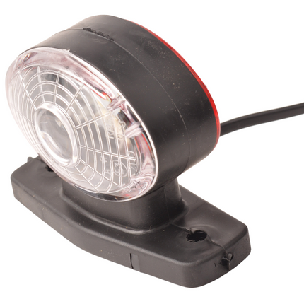 Cantonal Feu de gabarit semi-circulaire LED gauche/droite 12 Volt