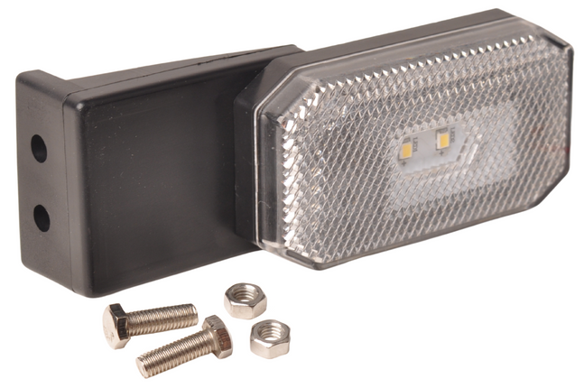 Cantonal Feu de position latéral blanc - G/D - 12-24V - montage inclus - blanc