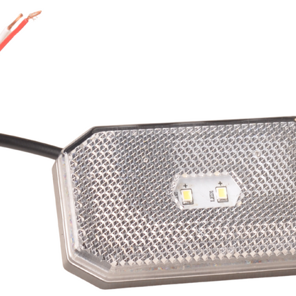 Cantonal Feu de position latéral blanc - G/D - 12-24V - montage inclus - blanc