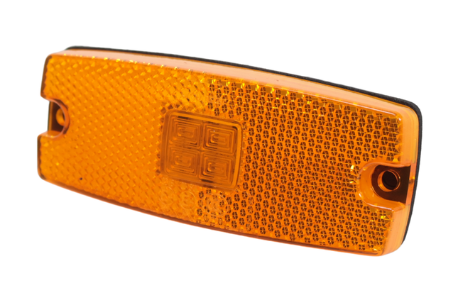 Cantonal Feu de position latéral LED - 110x43 mm - orange/jaune - raccordement par fils libres