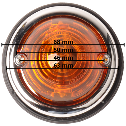 Cantonal Feux de position orange (1 pièce)