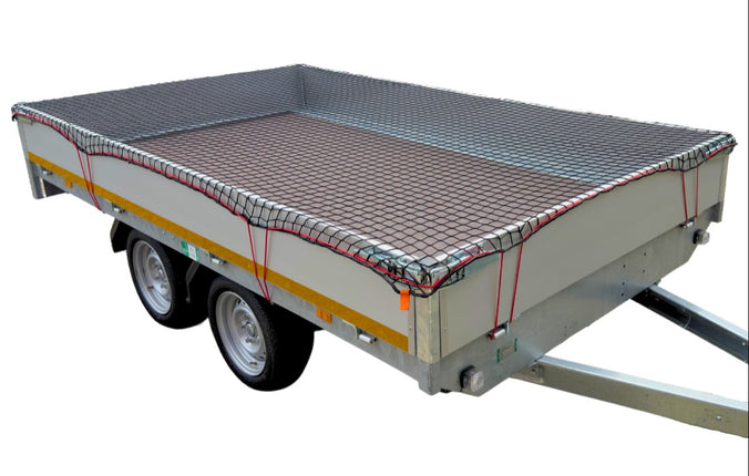 Cantonal Filet de remorque Premium - 370x250 cm - filet maillé - incluant un bord élastique - résistant aux UV