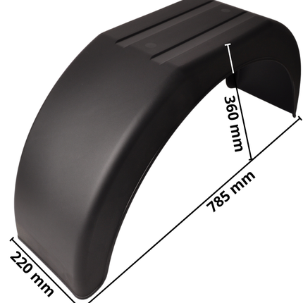 Cantonal Garde boue 14 pouces 785x220x360 mm