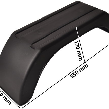 Cantonal Garde boue 8 pouces 550x160x170 mm