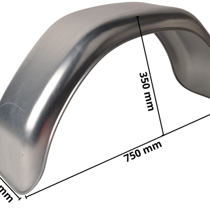 Cantonal Garde boue rond 13/14/15 pouces 750x220x350 mm