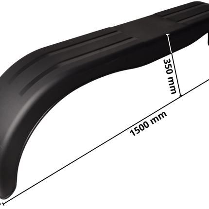 Cantonal Garde boue Tandem 1500x220x350 mm
