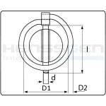 Cantonal Goupille de sécurité 10 mm
