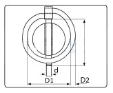 Cantonal Goupille de sécurité 4,5 mm