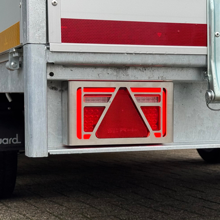 Cantonal Grille de protection Multiled 4 - 253x141x63,7 mm - avec triangle libre - matériau en acier inoxydable