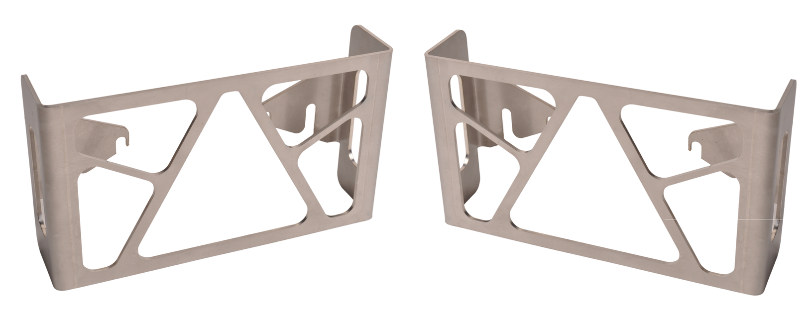 Cantonal Jeu de 2 Grille de protection pour feux de remorque  Aspock Multipoint 5 avec triangle libre - 245x140x65 mm - matériau acier inoxydable