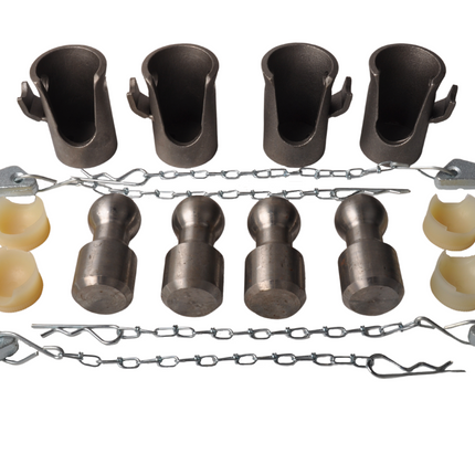 Cantonal Jeu de charnières de basculement pour benne à 3 côtés